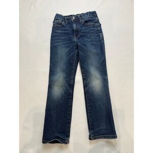 Lucky Brand Classic Straight Jeans Kids Size 6 Blue Excellent Adjustable Waist